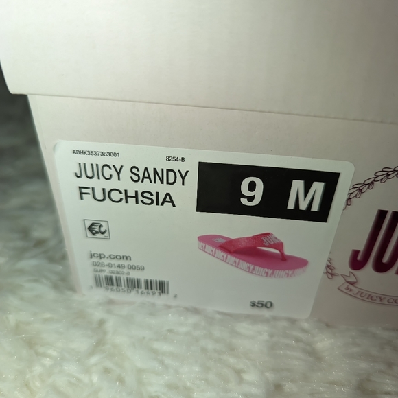 Nwt Juicy couture fuchsia Juicy Sandy sandals - Picture 14 of 16